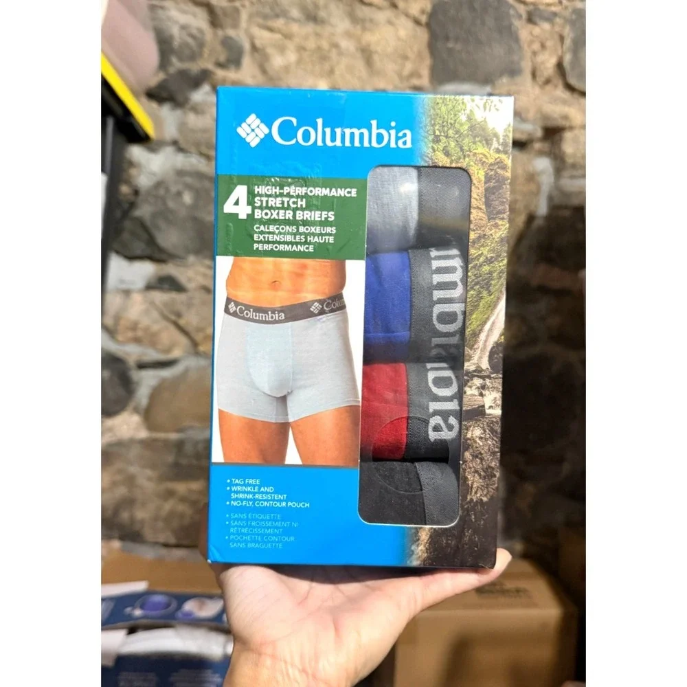 Columbia 4 Stretch Assorted Boxer Brief Underwear RCU40110PAS1 - XL